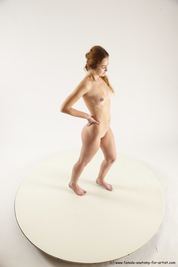 Nude White Standing poses - ALL Slim long blond Standing poses - simple Multi angle poses Pinup