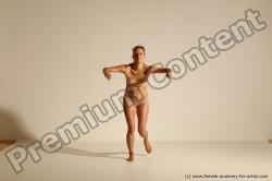 Underwear Woman White Dancing Dynamic poses Academic