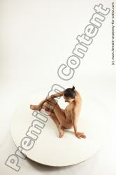 Nude Woman White Pregnant Multi angle poses Pinup