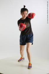 Sportswear Woman Asian Standing poses - ALL Average medium black Fighting Standard Photoshoot Academic