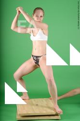 Underwear Fighting with sword Woman White Standing poses - ALL Slim medium brown Standing poses - simple Academic