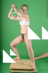 Underwear Fighting with sword Woman White Standing poses - ALL Slim medium brown Standing poses - simple Academic