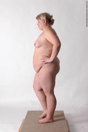 Nude Woman White Standing poses - ALL Overweight medium colored Standing poses - simple Pinup