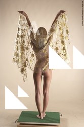 Nude Woman White Standing poses - ALL Slim long blond Standing poses - simple Pinup