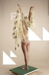 Nude Woman White Standing poses - ALL Slim long blond Standing poses - simple Pinup