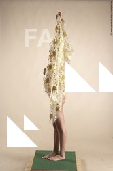 Nude Woman White Standing poses - ALL Slim long blond Standing poses - simple Pinup