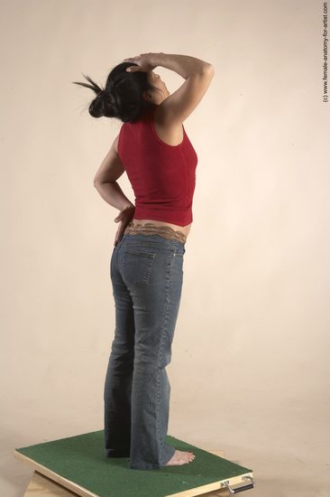 Casual Woman Multiracial Standing poses - ALL Slim long black Standing poses - simple Academic
