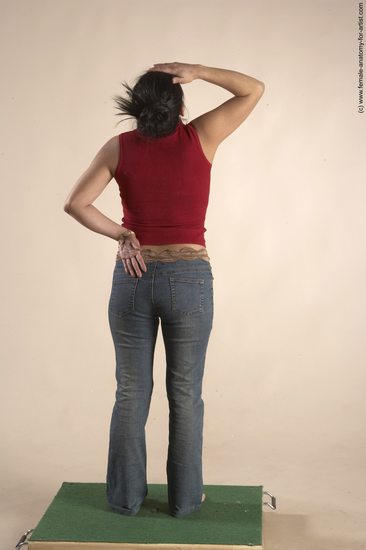 Casual Woman Multiracial Standing poses - ALL Slim long black Standing poses - simple Academic