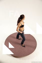 Casual Woman White Standing poses - ALL Slim long brown Standing poses - simple Multi angle poses Academic