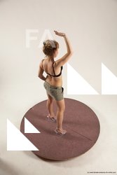 Casual Woman White Standing poses - ALL Slim long colored Standing poses - simple Multi angle poses Academic