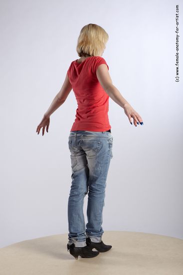 Casual Woman White Standing poses - ALL Slim medium blond Standing poses - simple Academic
