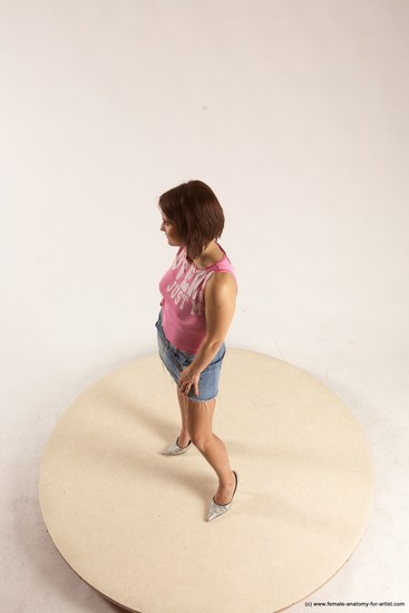 Casual Woman White Standing poses - ALL Slim medium brown Standing poses - simple Multi angle poses Academic