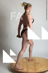 Swimsuit Woman White Standing poses - ALL Muscular long blond Standing poses - simple Academic