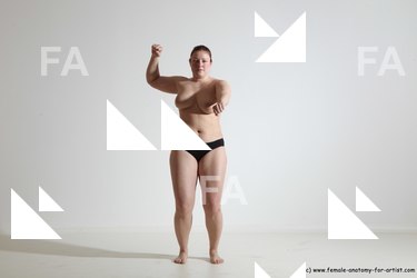 Nude Martial art Woman White Standing poses - ALL Average medium colored Standing poses - simple Dynamic poses Pinup