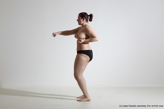 Nude Martial art Woman White Standing poses - ALL Average medium colored Standing poses - simple Dynamic poses Pinup