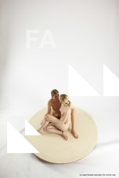 Nude Woman - Woman White Sitting poses - ALL Slim long blond Sitting poses - simple Multi angle poses Pinup