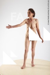 and more Nude Woman White Standing poses - ALL Underweight short grey Standing poses - simple Pinup