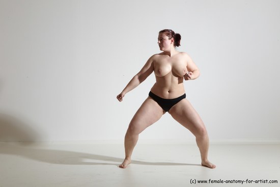 Nude Martial art Woman White Standing poses - ALL Average medium colored Standing poses - simple Dynamic poses Pinup