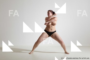 Nude Martial art Woman White Standing poses - ALL Average medium colored Standing poses - simple Dynamic poses Pinup