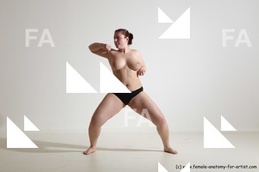 Nude Martial art Woman White Standing poses - ALL Average medium colored Standing poses - simple Dynamic poses Pinup