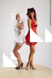 Casual Woman - Woman White Standing poses - ALL Slim long blond Standing poses - simple Academic