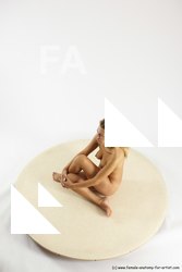 Nude Woman White Sitting poses - ALL Slim long blond Sitting poses - simple Multi angle poses Pinup