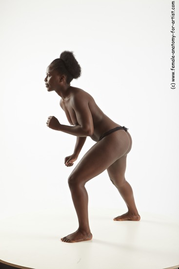 Nude Woman Black Standing poses - ALL Average medium brown Standing poses - simple Standard Photoshoot Pinup