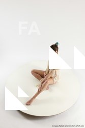 Underwear Woman White Sitting poses - ALL Athletic long brown Sitting poses - simple Multi angle poses Academic