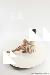 Underwear Woman White Sitting poses - ALL Athletic long brown Sitting poses - simple Multi angle poses Academic