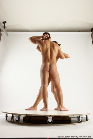 Nude White Standing poses - ALL Slim short brown Standing poses - simple Multi angle poses