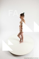 Underwear Woman White Standing poses - ALL Athletic long brown Standing poses - simple Multi angle poses Academic