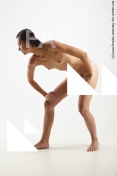 Nude Woman White Standing poses - ALL Slim short brown Standing poses - simple Pinup