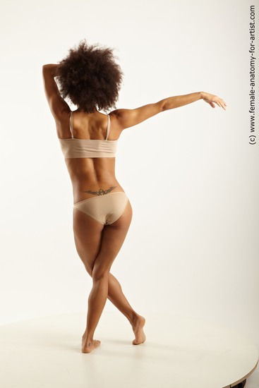 Underwear Woman Black Standing poses - ALL Slim medium brown Standing poses - simple Academic