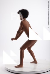 Nude Woman Black Sitting poses - ALL Slim medium black Sitting poses - simple Pinup