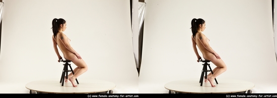 Nude Woman White Standing poses - ALL Slim long blond Standing poses - simple Multi angle poses Pinup