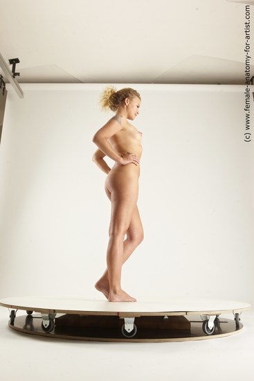 Nude Woman White Sitting poses - ALL Slim medium blond Sitting poses - simple Multi angle poses Pinup
