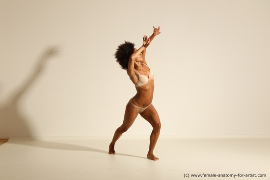 Underwear Woman Black Athletic long black Dancing Dynamic poses Academic