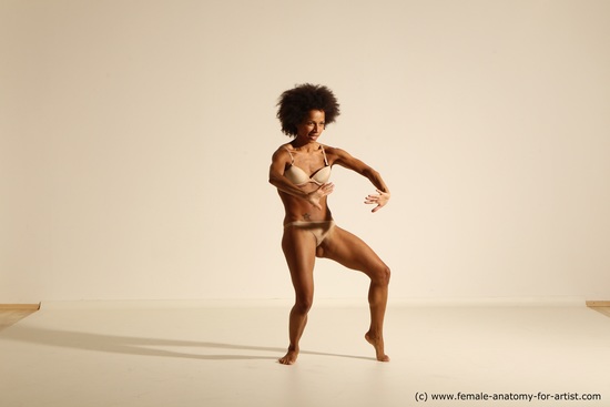 Underwear Gymnastic poses Woman Black Moving poses Athletic medium black Dynamic poses Academic
