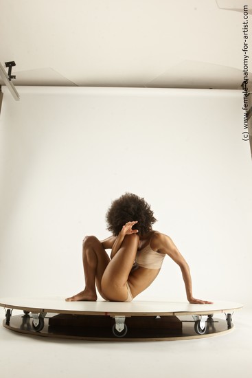 Underwear Woman Black Sitting poses - ALL Athletic medium black Sitting poses - simple Multi angle poses Academic