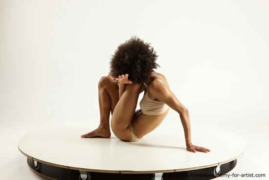 Underwear Woman Black Sitting poses - ALL Athletic medium black Sitting poses - simple Multi angle poses Academic