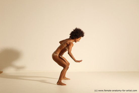 Underwear Woman Black Athletic medium black Dancing Dynamic poses Academic