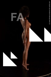 Nude Woman Black Standing poses - ALL Slim medium black Standing poses - simple Standard Photoshoot Pinup