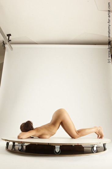 Nude Woman White Multi angle poses Pinup