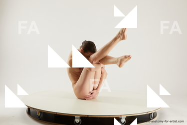 Nude Woman White Sitting poses - ALL Slim medium brown Sitting poses - simple Multi angle poses Pinup