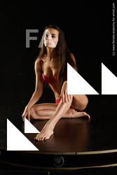 Underwear Woman White Slim long black Standard Photoshoot Academic