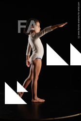 Underwear Woman Black Standing poses - ALL Slim medium black Standard Photoshoot  Academic