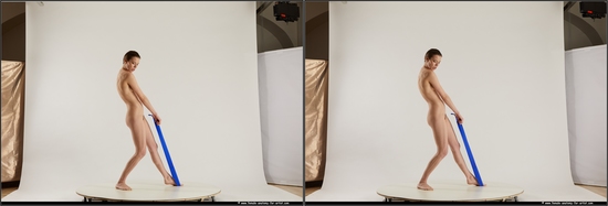 Nude Woman White Standing poses - ALL Slim short brown Standard Photoshoot Pinup