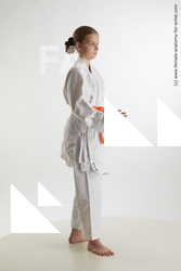 Sportswear Woman White Standing poses - ALL Slim long brown Standing poses - simple Standard Photoshoot  Academic