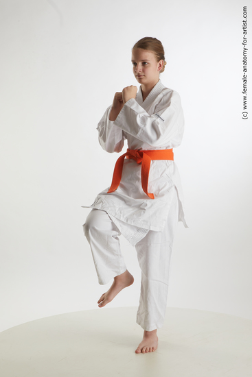 Sportswear Woman White Standing poses - ALL Slim long brown Standing poses - simple Standard Photoshoot  Academic