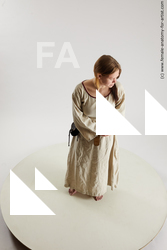 Casual Woman White Standing poses - ALL Average long brown Standing poses - simple Multi angle poses Academic